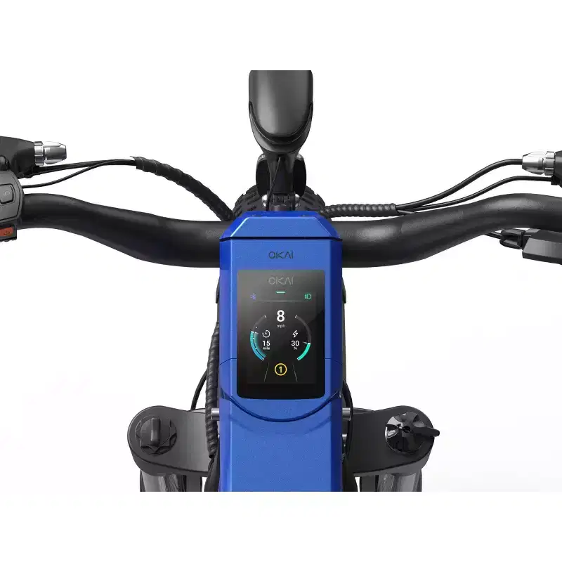 OKAI Ranger 26" Step Over Electric Mountain Bike - Mariner Blue