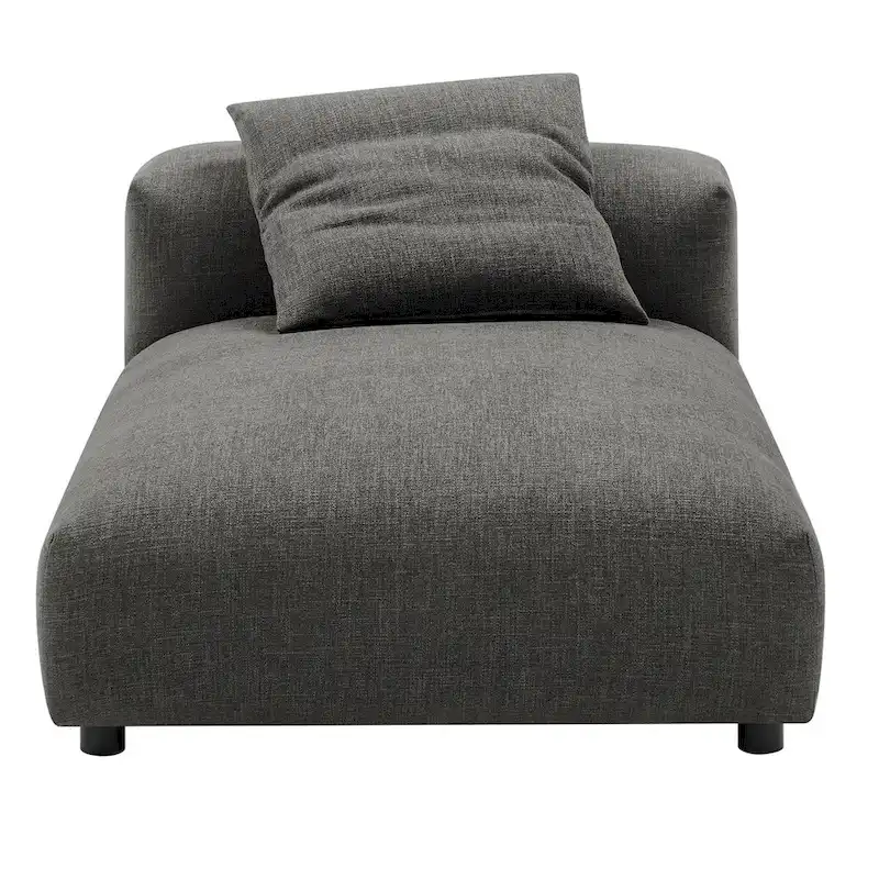 Solace Modular Upholstered Fabric Armless Chaise Lounge