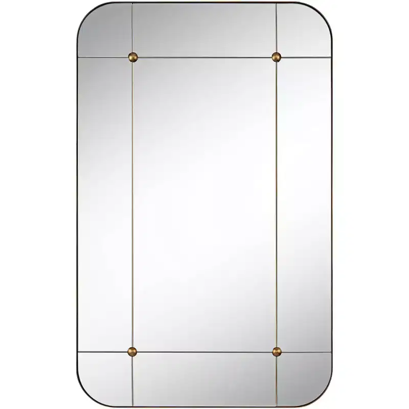 24x38 Aged Gold Segmented Wall Mirror