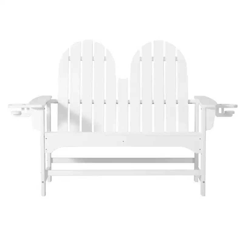 WestinTrends St. Augustine Outdoor Patio 49 HDPE Adirondack Garden Bench