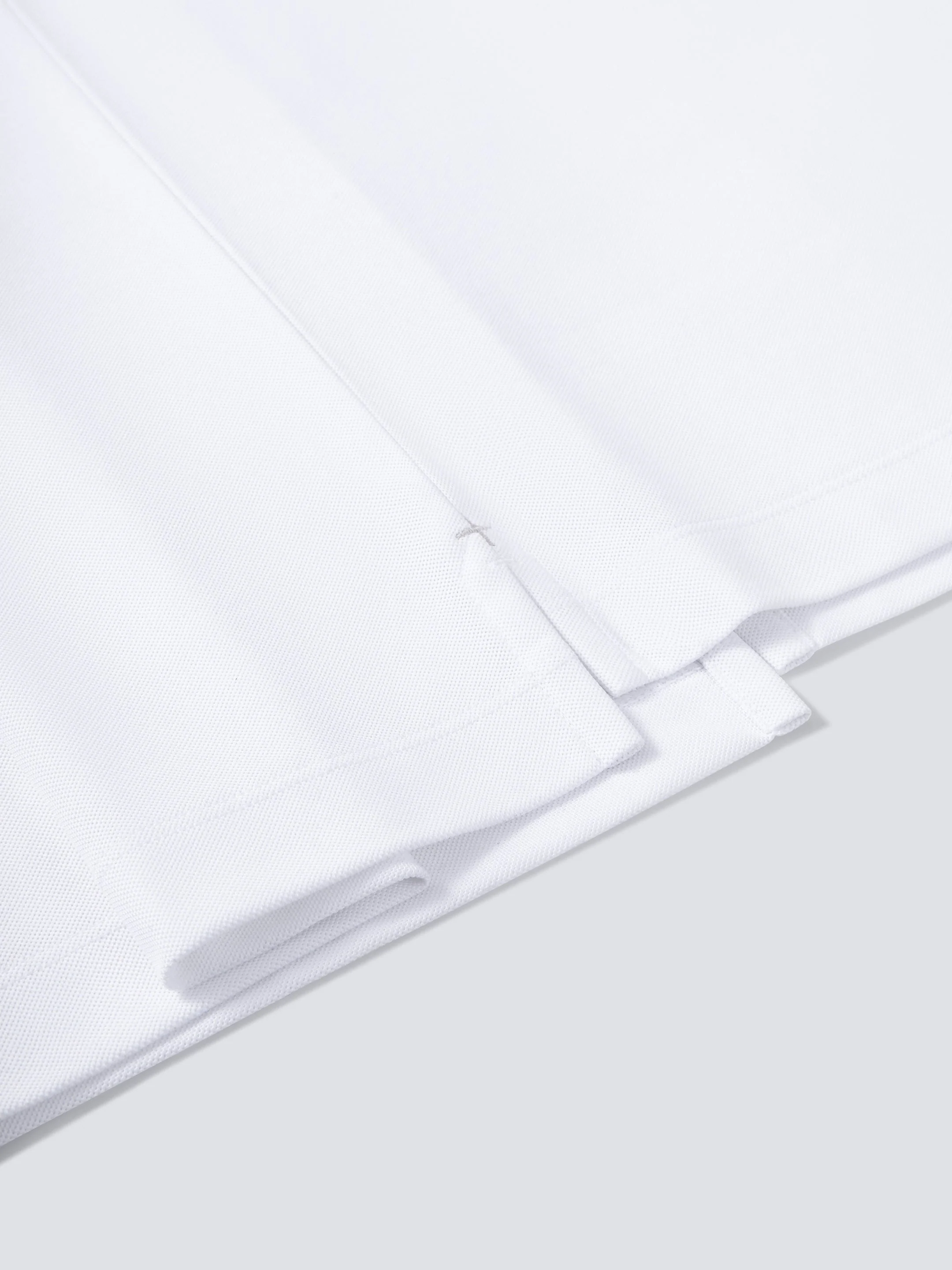 Pique Polo – White
