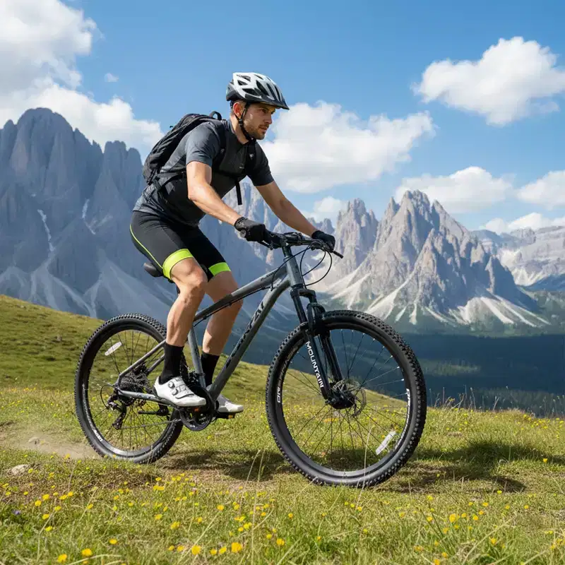 GDFStudio Trailcrest 26 Inch All-Terrain 21-Speed Front Suspension Mountain Bike