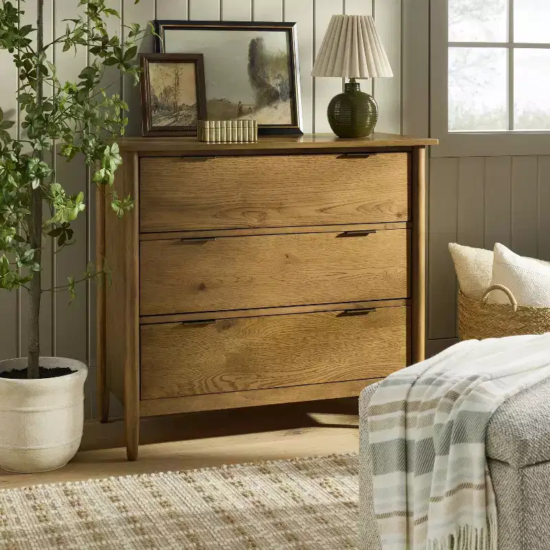 3 Drawer Modern Wood Dresser - Hearth & Hand with Magnolia