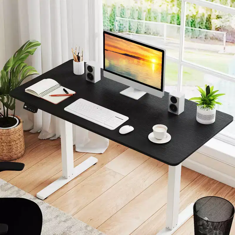 Costway 48 x 24 Whole Piece Table Top with Safe Rounded Corners for Home Office Desk DIY Black/Natural/Rustic Brown/White/Gray
