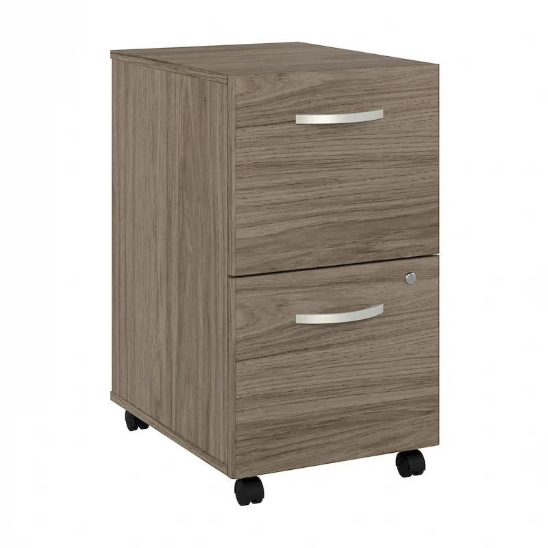 Hybrid 2-Drawer Mobile File Cabinet for Home and Office