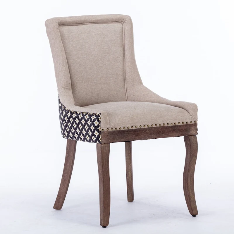 Traditional Tufted Ultra Upholstered Wingback Dining Chair Set of 4