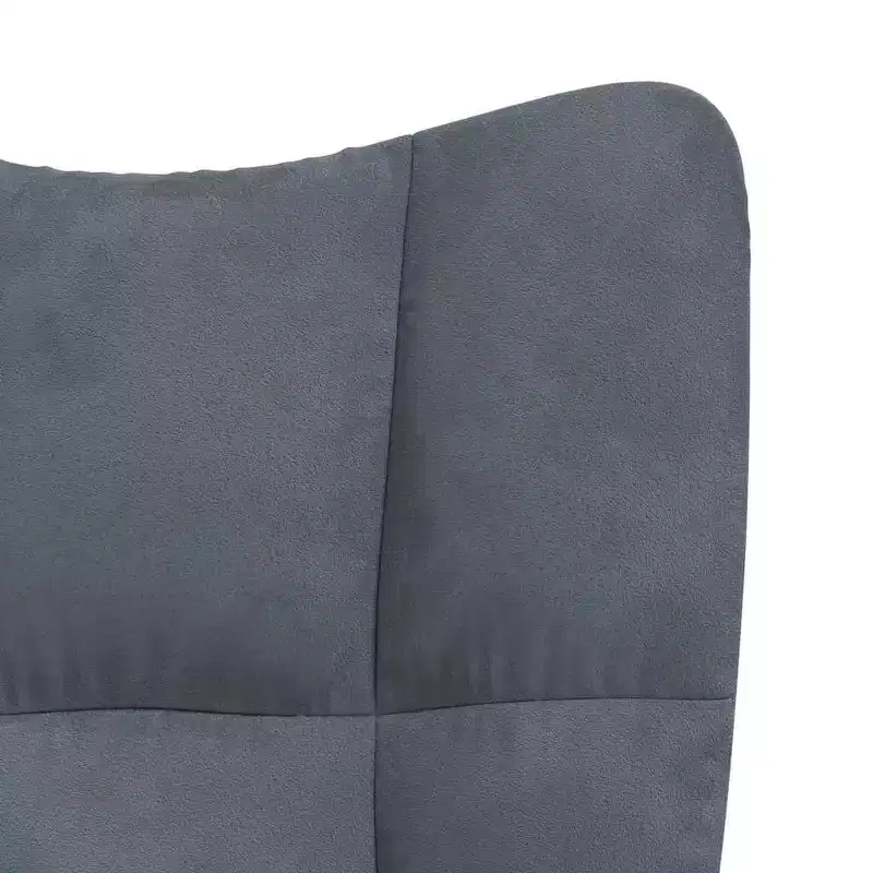 Relaxing Chair Light Gray Velvet