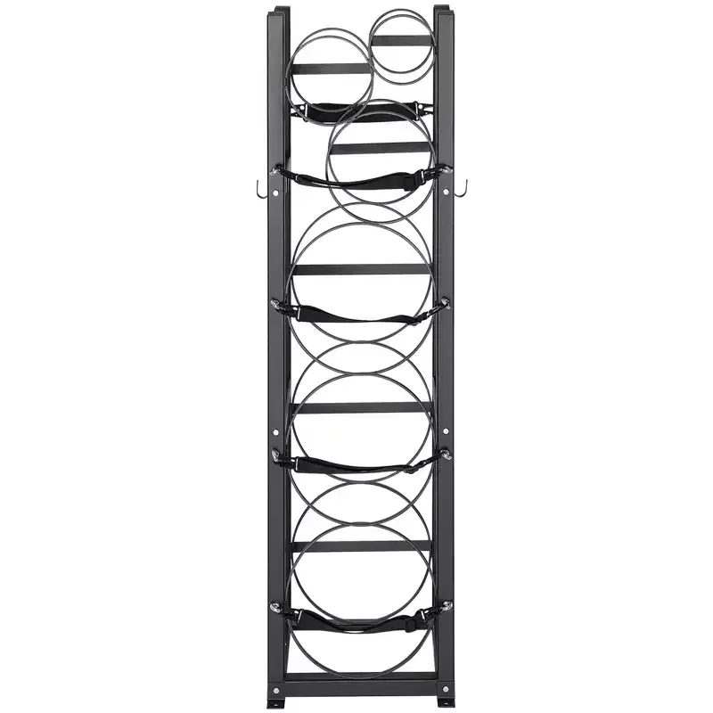 VEVOR Refrigerant Tank Rack, with 3 x 30lbs and Other 3 Small Bottle Tanks, Cylinder Tank Rack 12.79x12.99x47.12 in