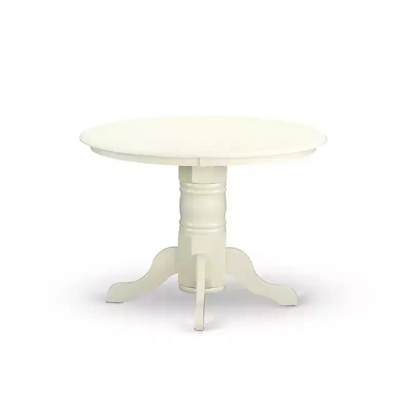 HomeStock Belmont 5-Piece Kitchen Table Set, White