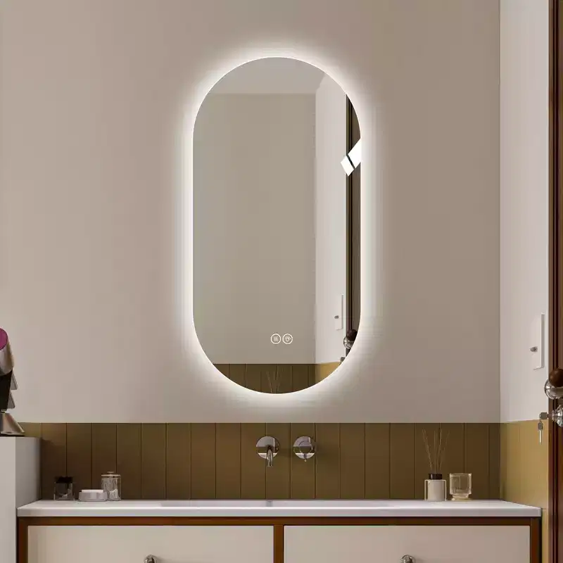 48 x 24 inch Smart Wall Mounted LED Touch Screen Anti-fog Mirror Bathroom Vanity Mirror