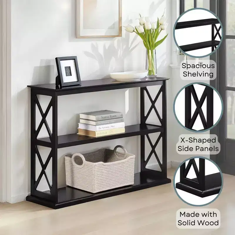 Coventry Console Table with Shelves