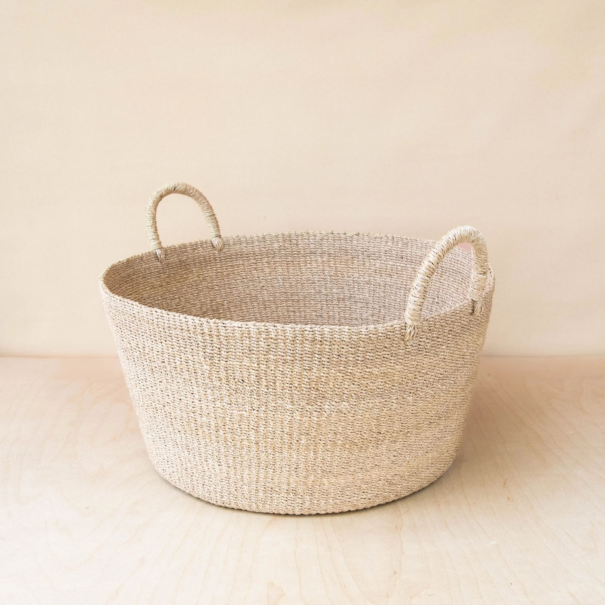 Large Round Woven Basket - Modern Baskets