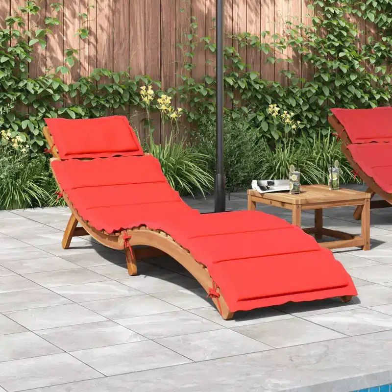 vidaXL Sun lounger21.65 x 72.44 x 25.20 in Solid Acacia Wood
