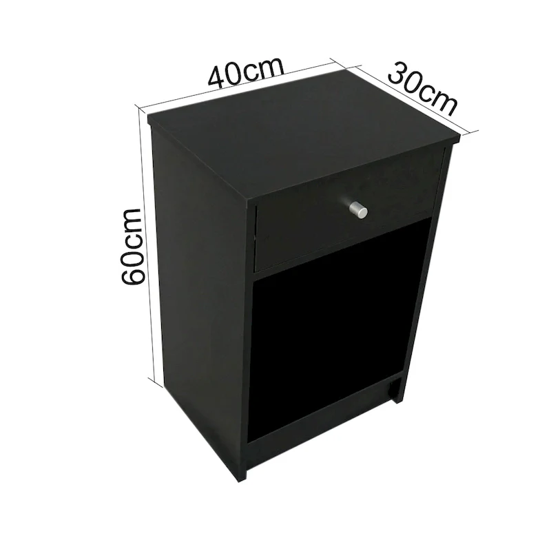 Round Handle NightStand with One Drawer