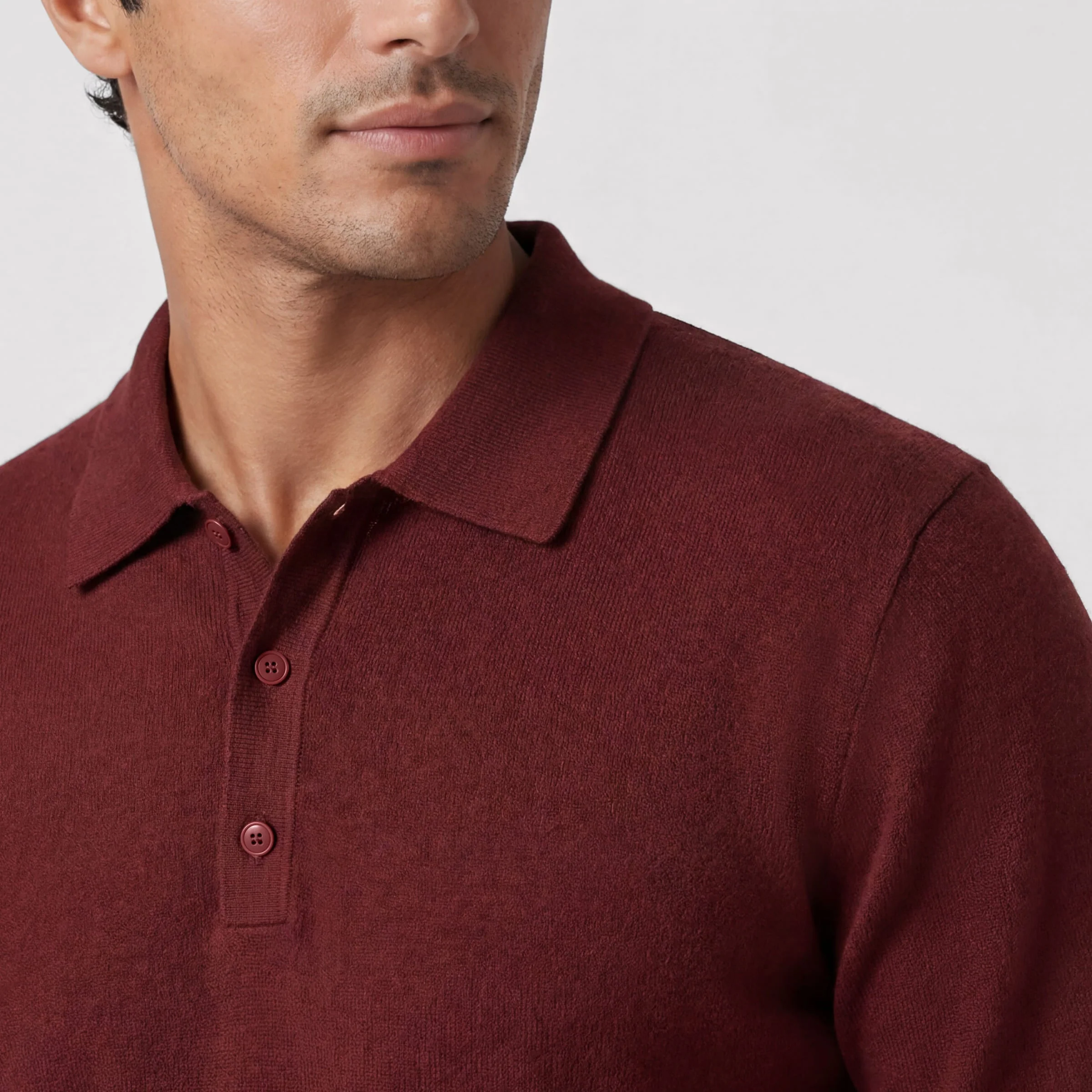 Polo shirt - chestnut brown