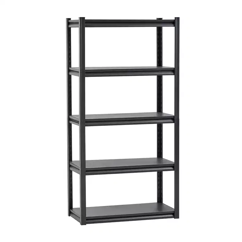 VEVOR Storage Shelves, 2000lbs, 5 Tier Garage Storage Shelving, 16 Dx32Wx63 H Adjustable Metal Shelves for Garage Shelves Utility Rack Shelf,Black
