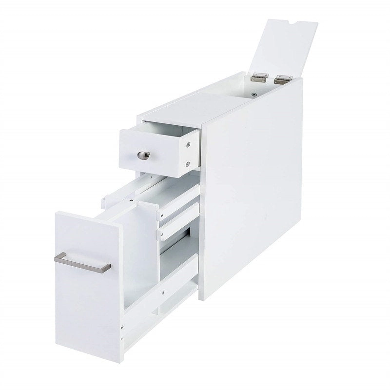Home Slim Bathroom Storage Cabinet - 19.69D x 6.45W x 22.83H