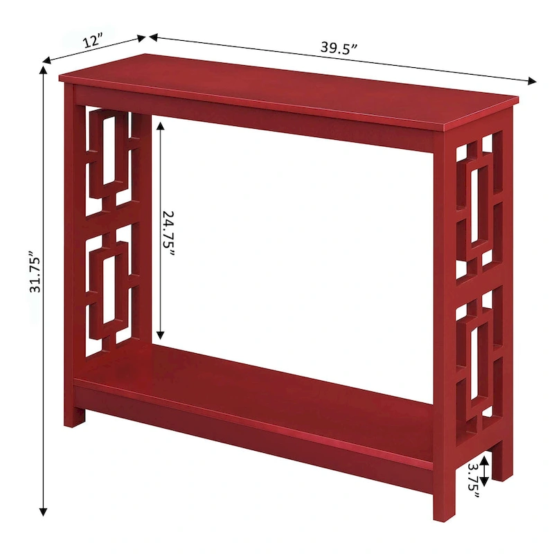 Convenience Concepts Town Square Console Table with Shelf