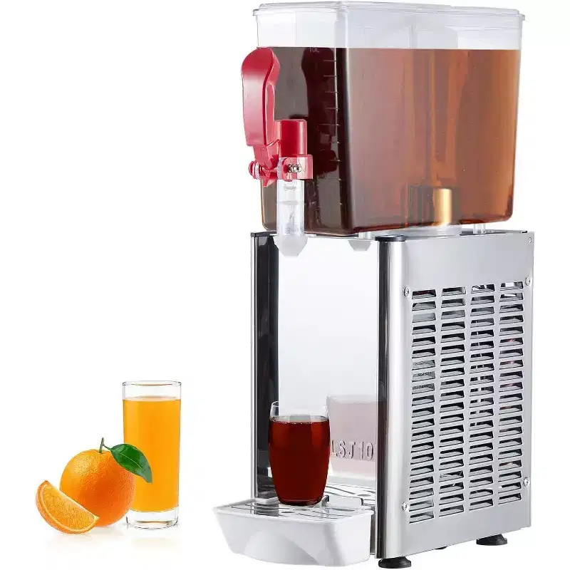 Stainless Steel Single-Tank Cold Drink Machine, Durable for Home Kitchens and Small Shops