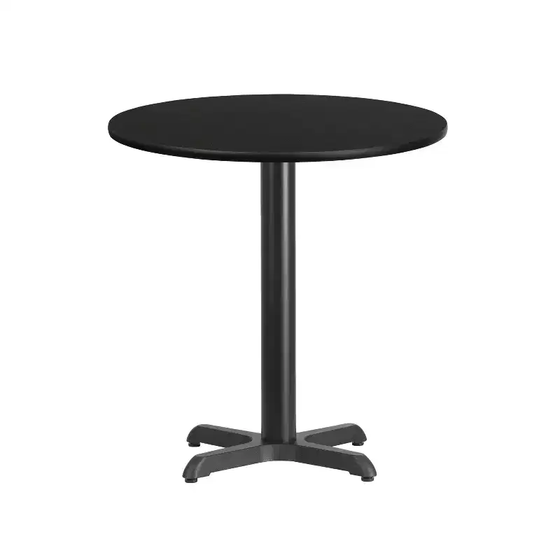 Emma and Oliver 24 Round Laminate Table Top with 22x22 Table Height Base