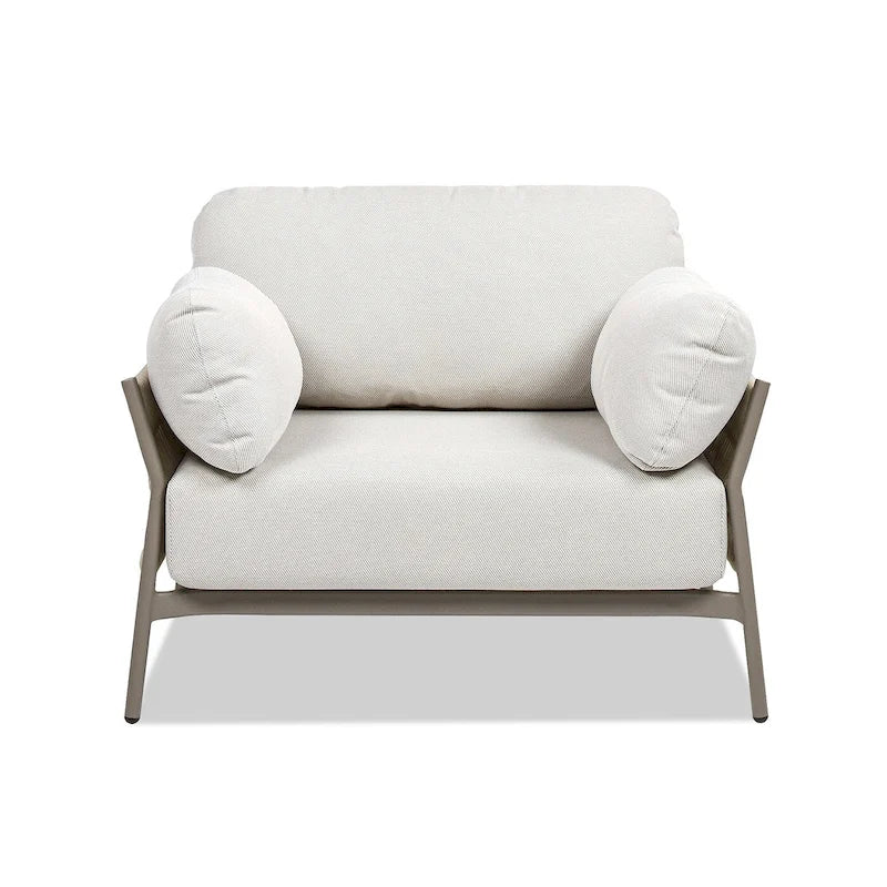 Jennifer Taylor Home Jasper Patio Armchair - 39.5W X 31.5D X 31.5H