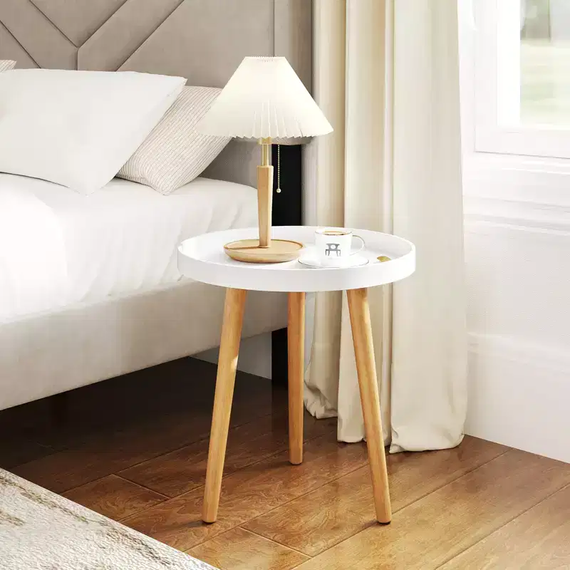 Costway Round Side Table Sofa Coffee End Accent Table Nightstand Home Furniture