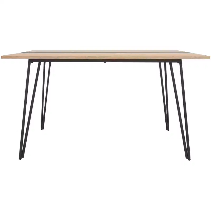 Alarick Dining Table - DTB5802 - Natural/Black - Safavieh