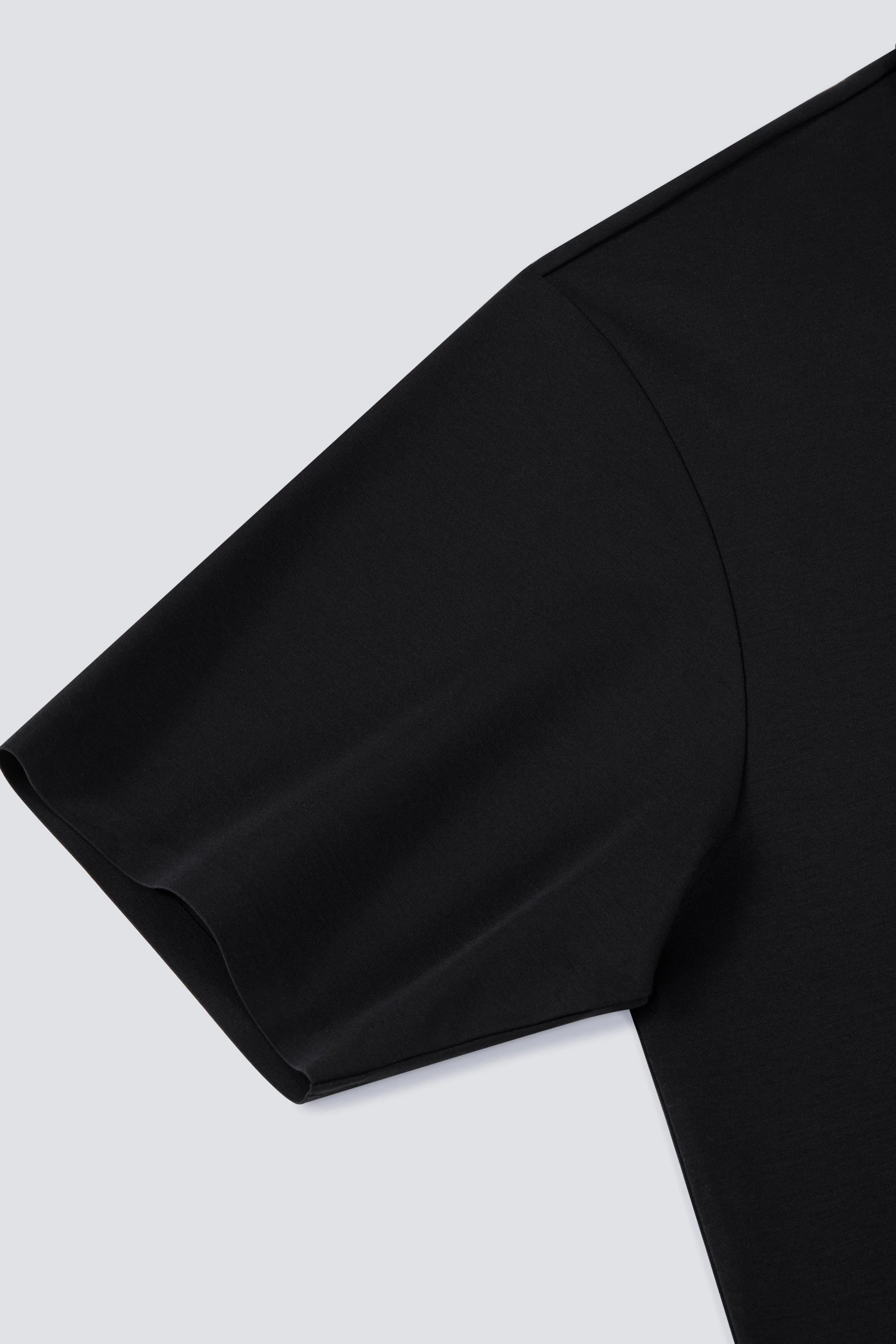 Seamless Stretch Polo – Black