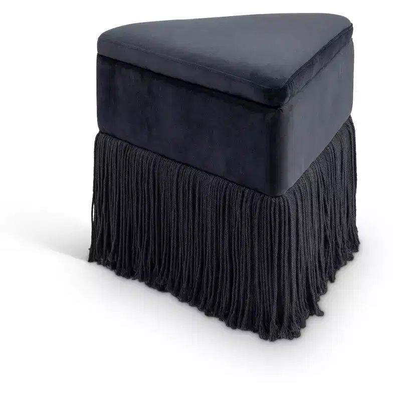 Velvet Ottoman/Stool