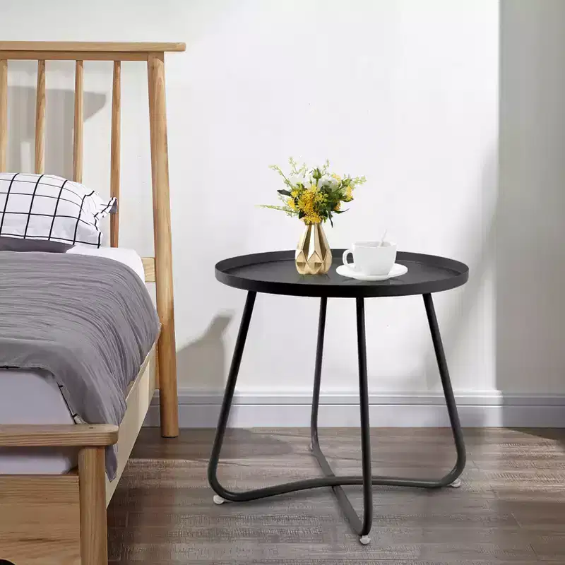 Round Metal Outdoor Side Table