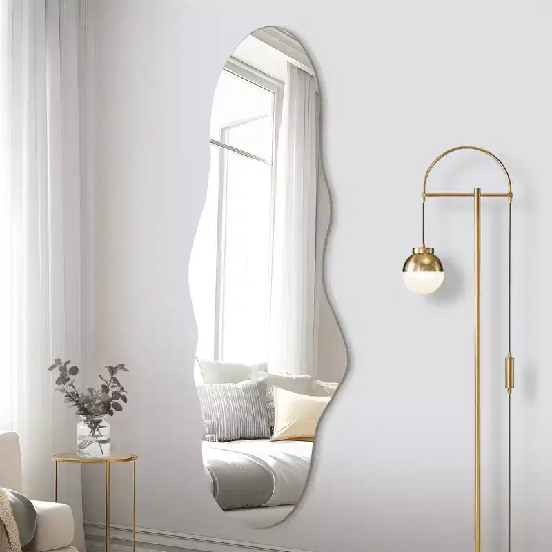 MAYEERTY Hanging Mirror Frameless Irregular Shape