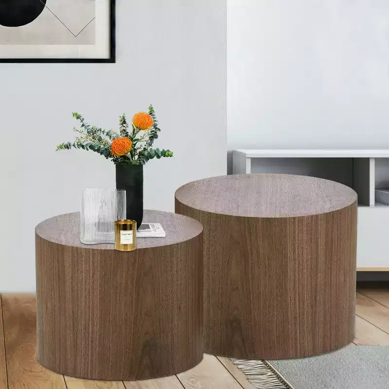 Round Coffee Table No Assembly Living Room Office Bedroom