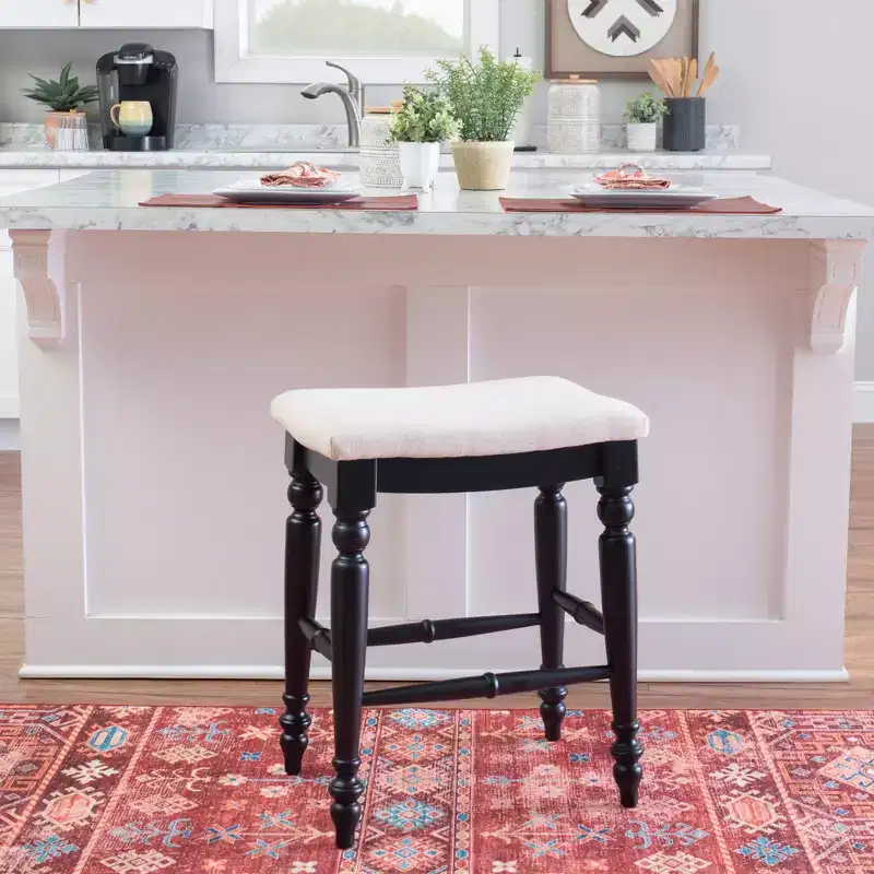 Marino Backless Counter Height Barstool Wood - LInon