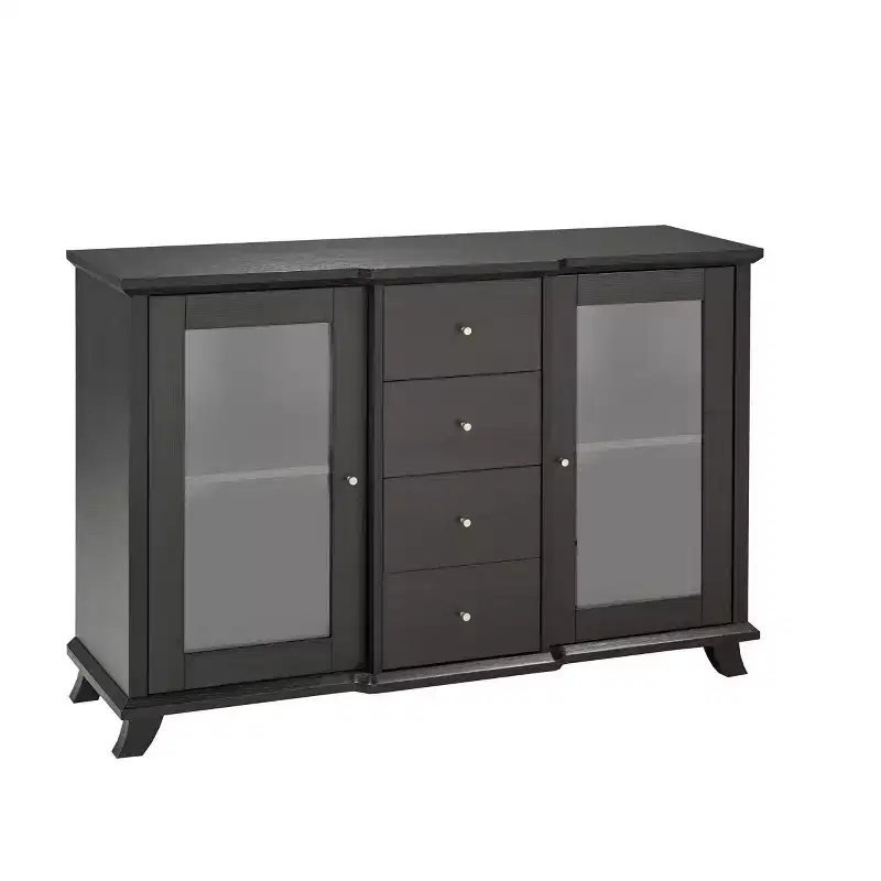 Brassex Elijah Storage Cabinet Dark Cherry