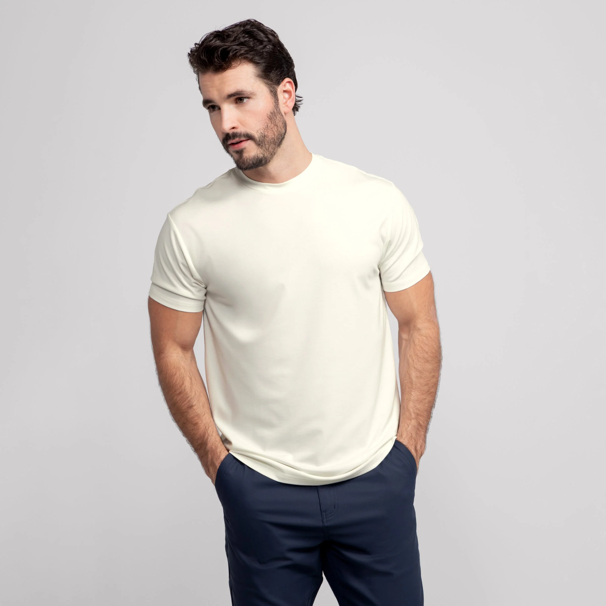 Crewneck Tee -- Ecru
