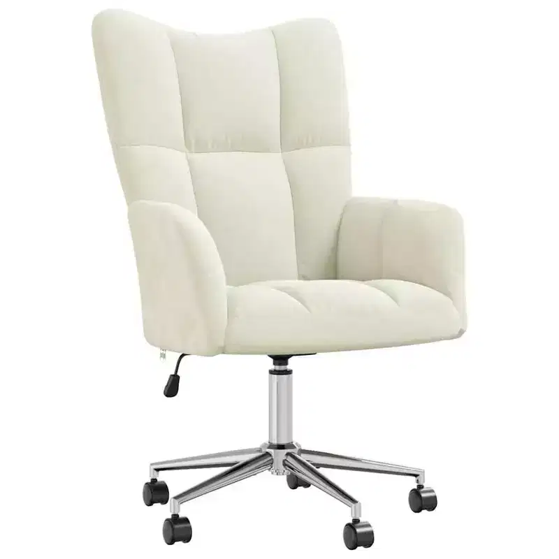 Relaxing Chair Light Gray Velvet