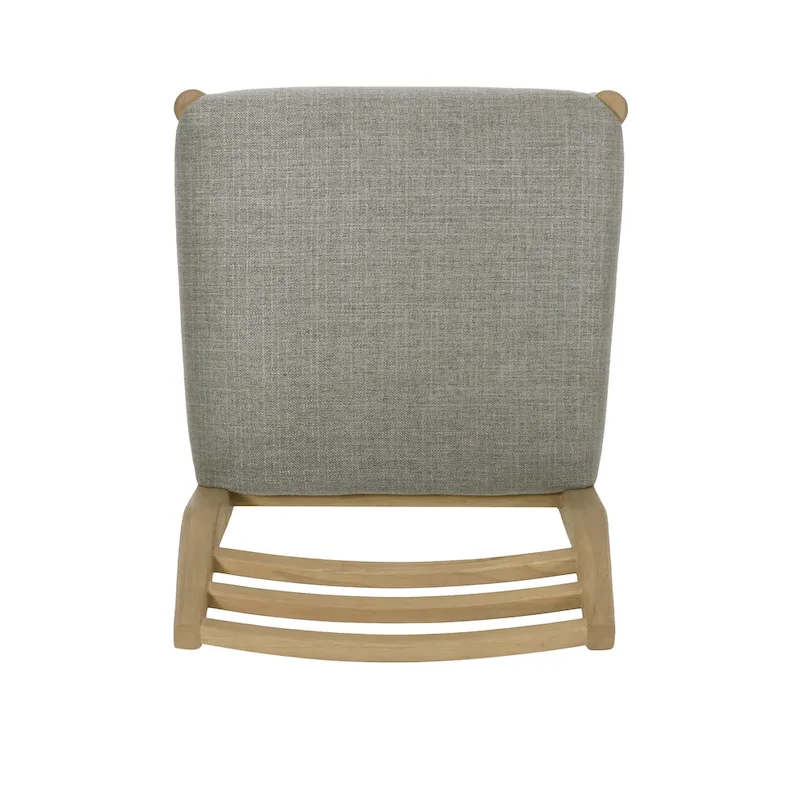 Fescue Fabric and Rubberwood Upholstered Dining Chairs (Set of 2) by Christopher Knight Home