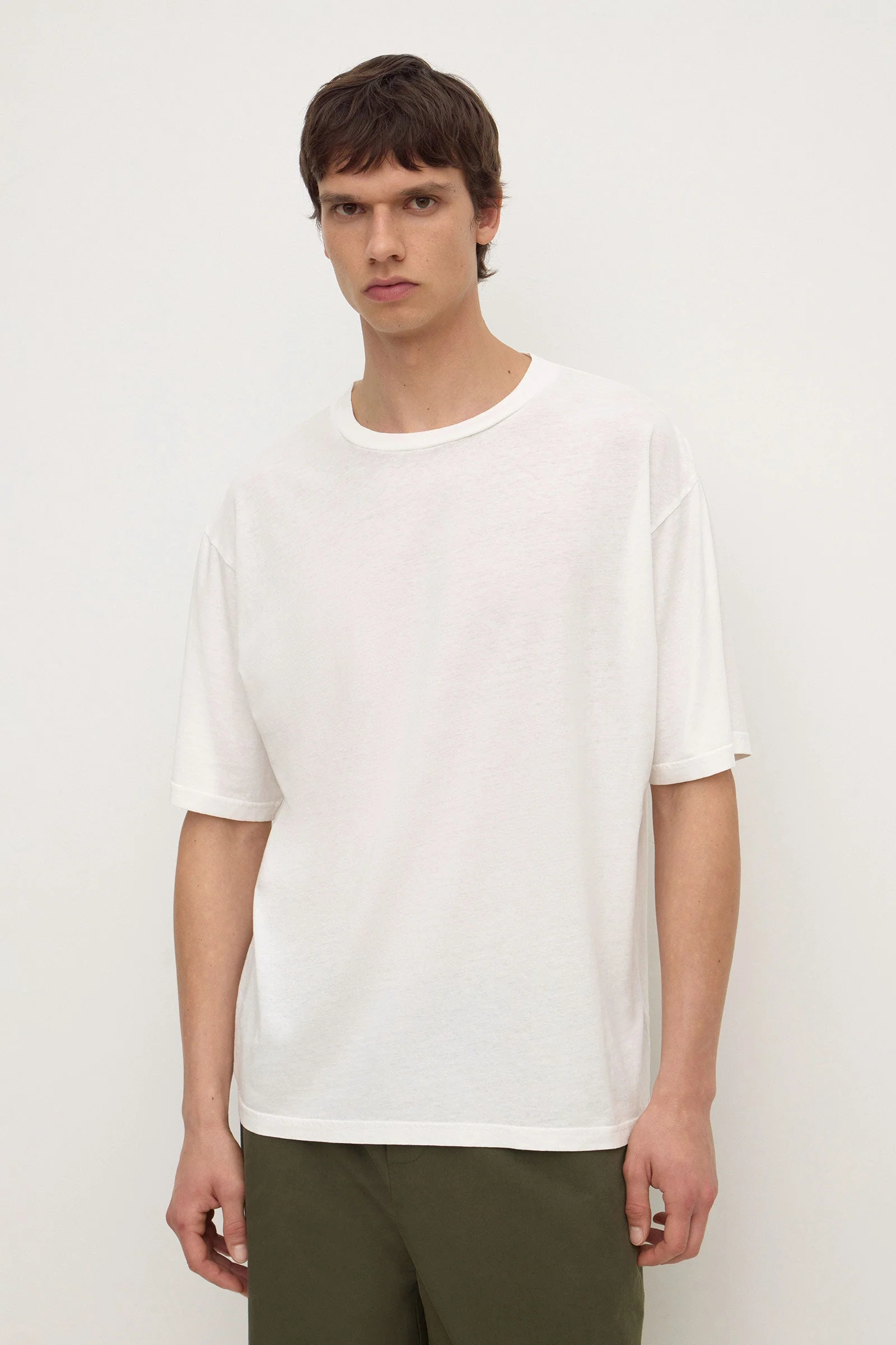 Antique White Cotton Hemp Tee