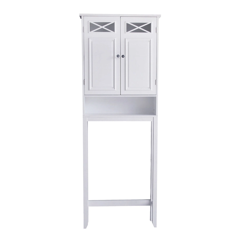 Teamson Home Dawson Over-the-Toilet Space Saver, White - 8L x 25W x 68H
