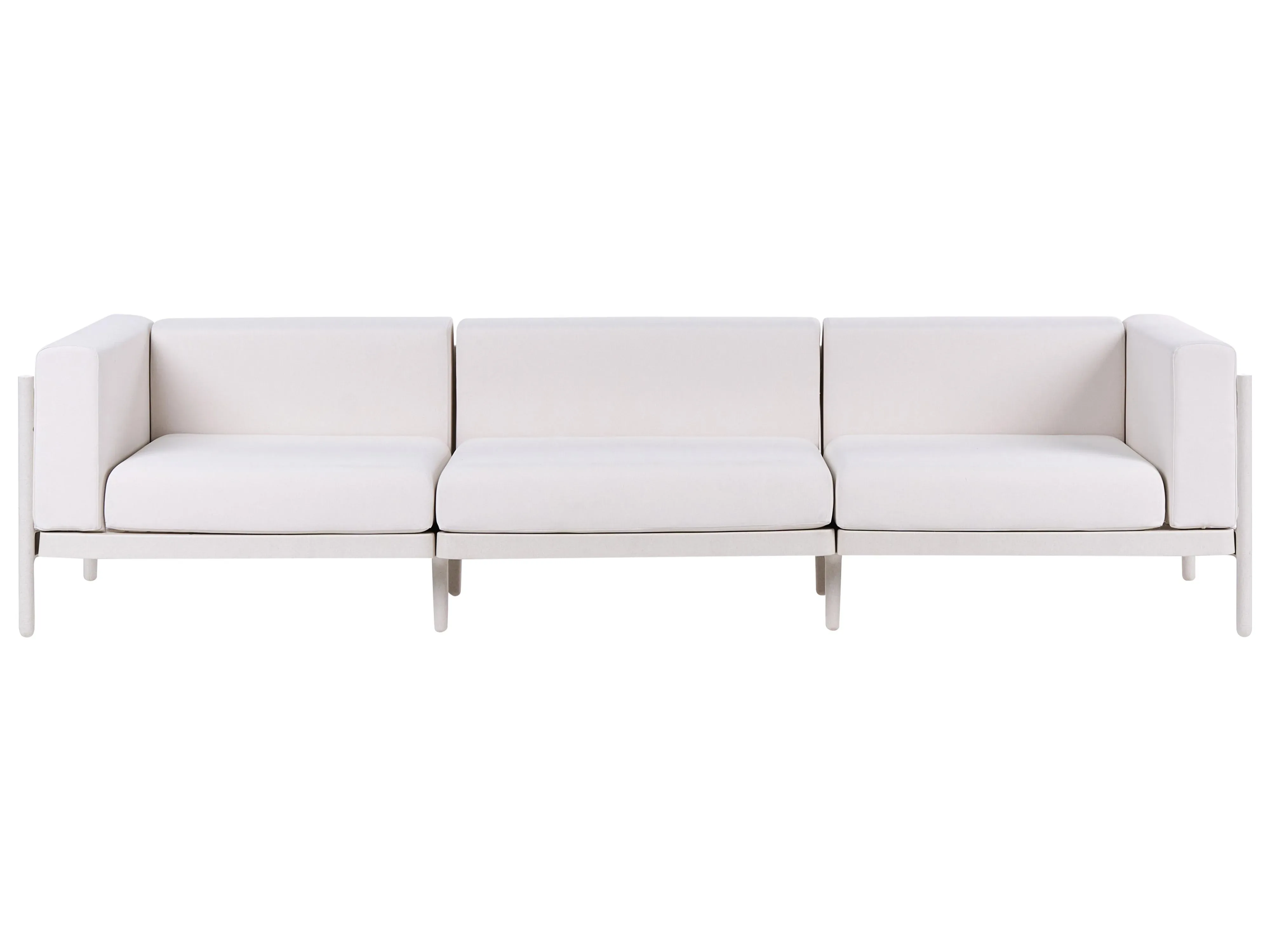 Divano da giardino 3 posti Beige chiaro