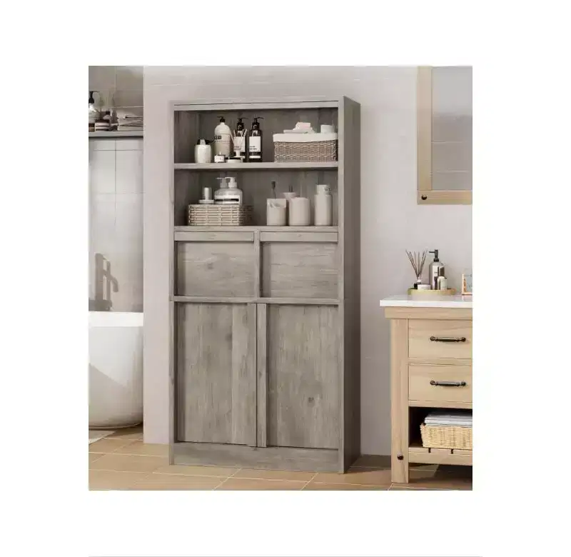 PB Bathroom Vanity with Wooden Handles,