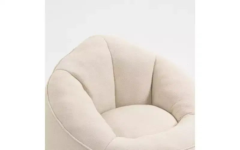 Bean Bag Sofa Chair with Padded Foam Padding Compressed With Footrest