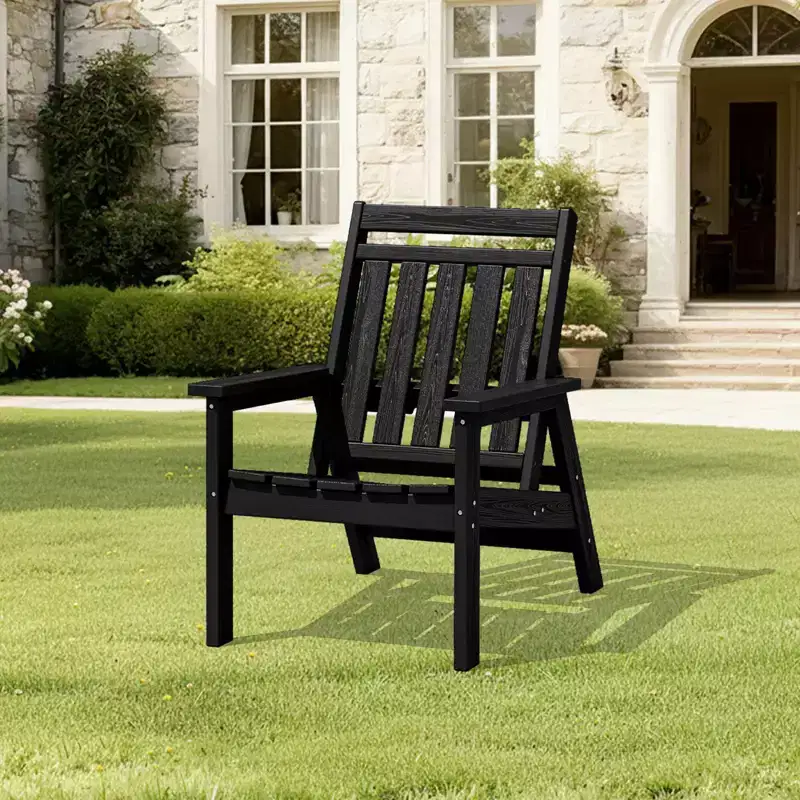 Hyleory HDPE Patio Adjustable Adirondack Chair, All Weather Outdoor Chair