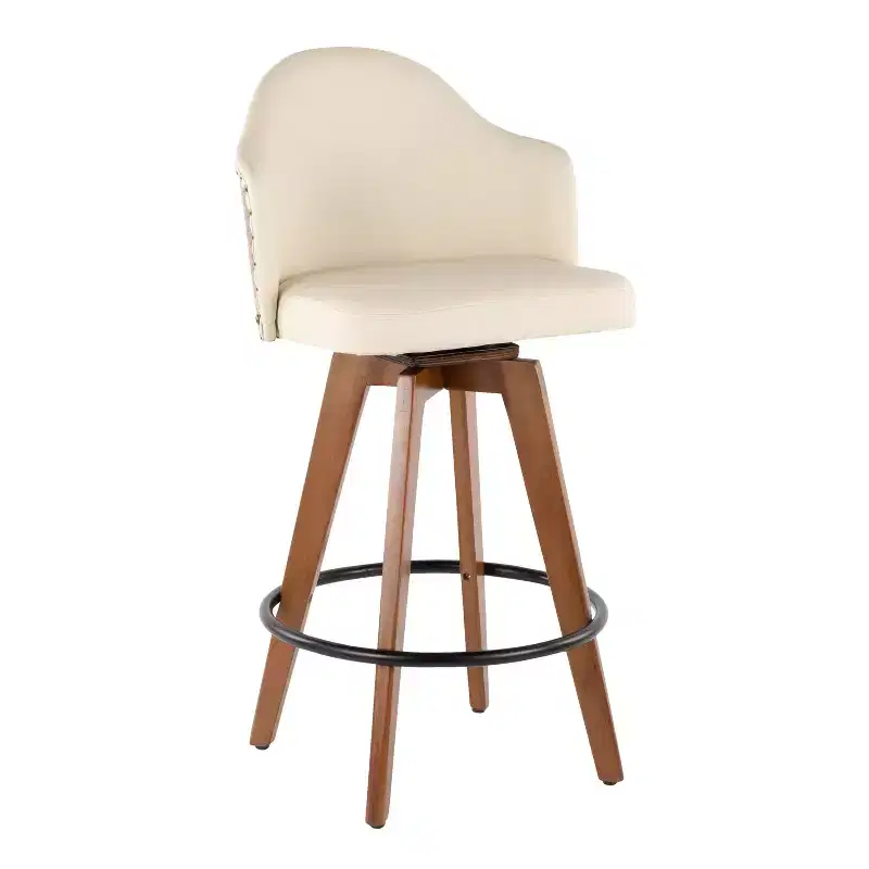 26 Ahoy Mid-Century Modern Counter Height Barstool - LumiSource