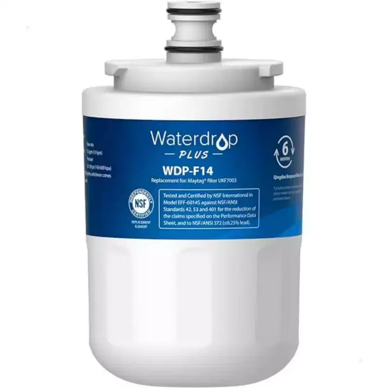 Waterdrop Plus UKF7003 Refrigerator Water Filter Replacement for Maytag UKF7003, Whirlpool EDR7D1,NSF 401and53 Certified(1 Pack)