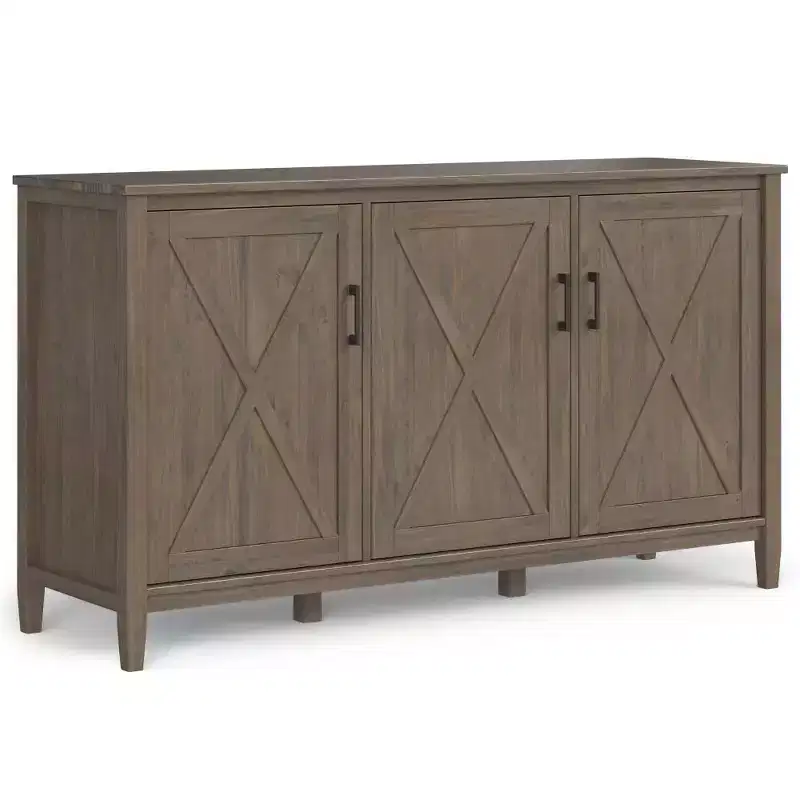 WyndenHall Cantina Wide Storage Cabinet Smoky Brown