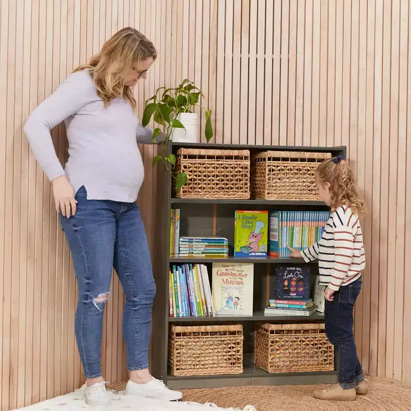 ECR4Kids Wooden Classic Bookcase with Adjustable Shelves, 48in, Classroom Bookshelf