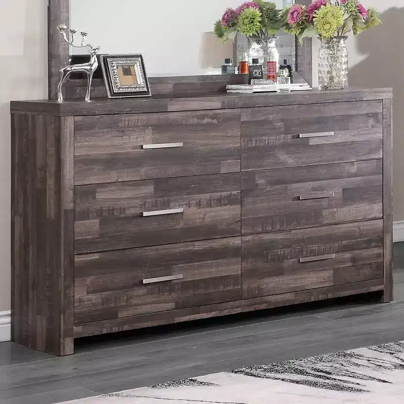 6-Drawer Dresser in Dark Oak Finish – 38