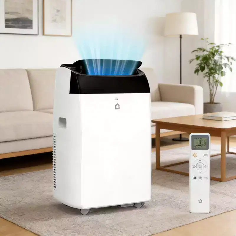 GustoWave 12000 BTU Portable Air Conditioner, 3-IN-1 Smart AC Units with Remote Control for Rooms up to 550 Sq.ft
