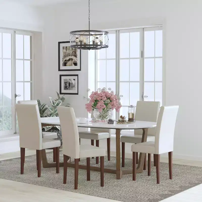 Flash Furniture Set of 6 Greenwich Series Parsons Chairs